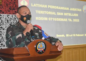 Asah Kemampuan Prajurit Kodim 0716/Demak Lewat Latorjab Teritorial dan Intelijen