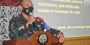 Asah Kemampuan Prajurit Kodim 0716/Demak Lewat Latorjab Teritorial dan Intelijen
