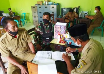 Antisipasi Penyebaran Omicron, Babinsa Gebang Ajak Pemdes Hidupkan Kembali Satgas PPKM Mikro