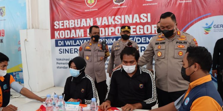 Kapolres Demak Dorong Percepatan Vaksinasi Dosis Kedua dan Booster
