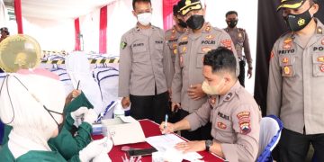 Siapkan 7.800 Dosis Vaksin, Kapolres Banjarnegara Imbau Warga Yang Belum Vaksin Segera Datangi Gerai Vaksinasi