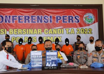 Satresnarkoba Polres Demak Tangkap Lima Pengedar Sabu di Kota Wali