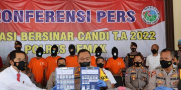 Satresnarkoba Polres Demak Tangkap Lima Pengedar Sabu di Kota Wali