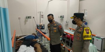 Kapolres Banjarnegara Cek Korban Ledakan Sumur Bor Dieng di RS