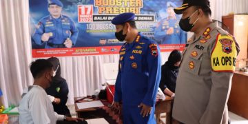 Polairud Polda Jateng Gelar Vaksinasi Bagi Warga Pesisir Demak