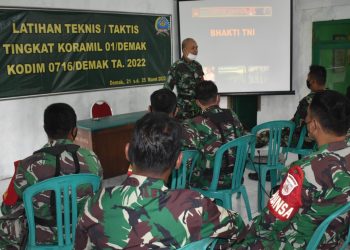 Tingkatkan Profesionalisme Babinsa, Kodim 0716/Demak Menggelar Latihan Teknis dan Taktis (Latnis/Tis) Tingkat Koramil