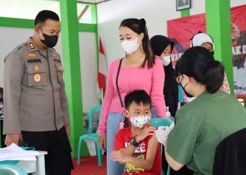 Upaya Percepatan Vaksinasi Covid-19, Polres Banjarnegara Gelar Program Keroyok Vaksin