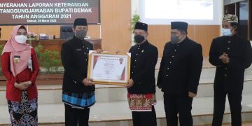 Rapat Paripurna Penyampaian Laporan Keterangan Pertanggungjawaban Bupati Demak Tahun 2021