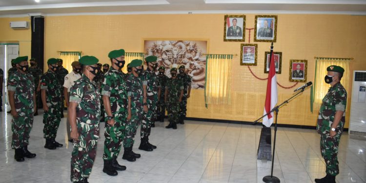 Dandim Demak Pimpin Upacara Korp Raport Kenaikan Pangkat