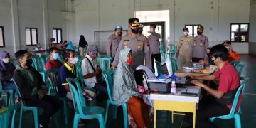 Kapolres Banjarnegara Cek Vaksinasi di Kecamatan Rakit