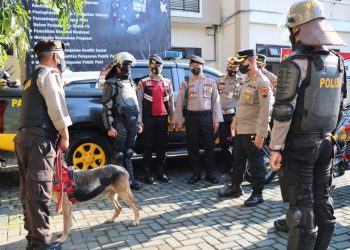 Polres Banjarnegara Gelar Apel Pasukan Antisipasi Unjuk Rasa BEM SI
