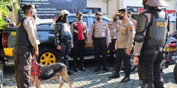 Polres Banjarnegara Gelar Apel Pasukan Antisipasi Unjuk Rasa BEM SI