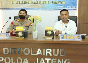 Cegah Satwa Yang Dilindungi Masuk Pemukiman, Ditpolairud Polda Jateng Jalin Kerjasama Dengan BKSDA