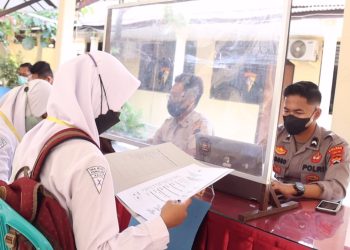 136 Peserta Ikuti Pemeriksaan Administrasi Penerimaan Anggota Polri TA.2022