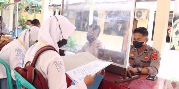 136 Peserta Ikuti Pemeriksaan Administrasi Penerimaan Anggota Polri TA.2022