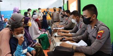 Polres Banjarnegara Gelar Keroyok Vaksin di Kecamatan Pejawaran