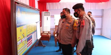 Pantau Pos Pam, Kapolres Demak Minta Personel Saling Kerjasama