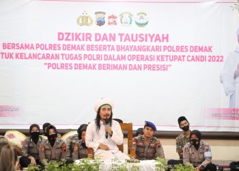 Dukung Tugas Polri, Bhayangkari Polres Demak Gelar Do’a dan Dzikir Bersama