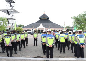 Polres Demak Gelar Apel Pengamanan Malam Takbiran, 500 Aparat Gabungan Diterjunkan