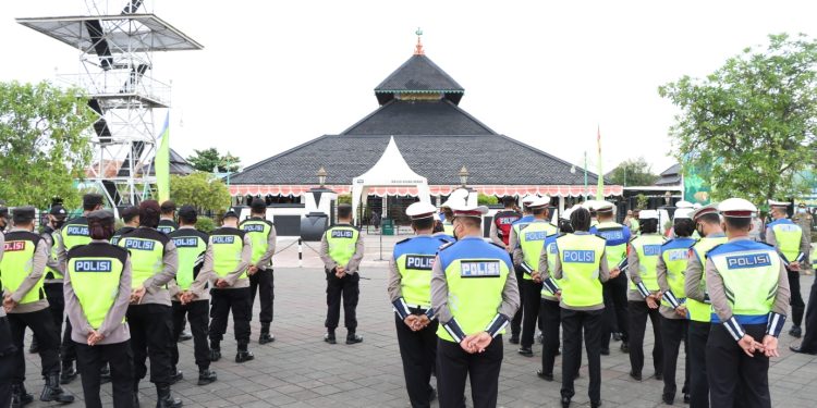 Polres Demak Gelar Apel Pengamanan Malam Takbiran, 500 Aparat Gabungan Diterjunkan