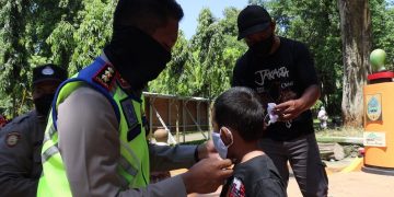 Polisi Siaga di Objek Wisata pada Libur Lebaran, Ingatkan Pengunjung Pakai Masker