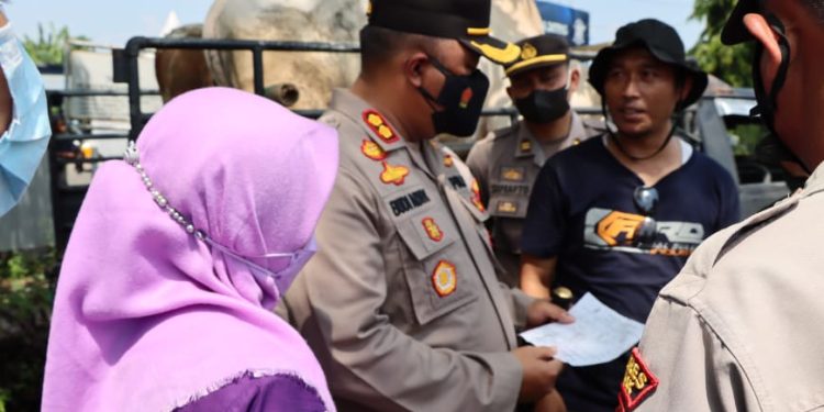 Antisipasi PMK di Demak, Aparat Gabungan Lakukan Pemeriksaan Hewan Dari Luar Daerah