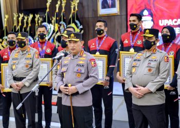 Kapolri Berikan Penghargaan ke Atlet Polri yang Sumbang Medali untuk Indonesia di Sea Games