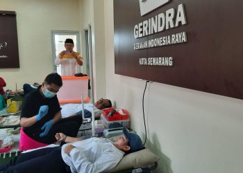 Gerindra Semarang Gelar Donor Darah