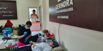 Gerindra Semarang Gelar Donor Darah