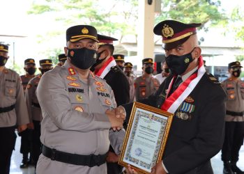 Pimpin Upacara Purna Bhakti, Kapolres Demak : Teruslah Berbuat Baik Untuk Masyarakat