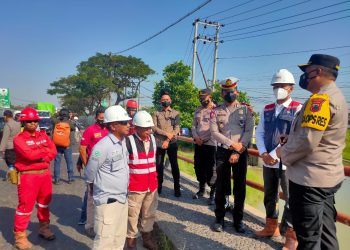 Satlantas Polres Demak Siapkan Jalur Alternatif Antisipasi Kemacetan Pemasangan Girder