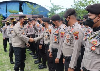 Pilkades Serentak Aman, Polres Demak Gelar Apel Konsolidasi
