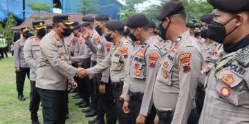 Pilkades Serentak Aman, Polres Demak Gelar Apel Konsolidasi