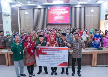 Bupati Launching “Portal Satudata Demak” Dan Penandatanganan Komitmen Program Smart City, Sp4n Lapor, Satu Data Demak, Spbe Dan Keterbukaan Informasi Publik Tahun 2023