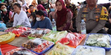 Ratusan Personel Polres Demak Amankan Tradisi Syawalan