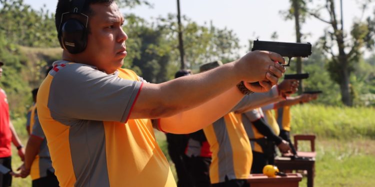 Gelar Lomba Menembak, Kapolres Demak Berharap Personel Tingkatkan Sinergitas