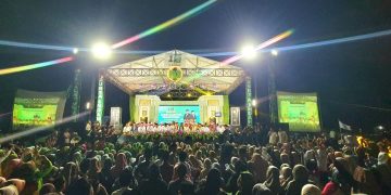 Ribuan Warga Hadiri Salawatan Majlis Dzikir Al Amin Bersama Gandrung Nabi di Desa Ngegot Mijen