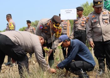 Gelar Tanam Pohon Bersama Kemenko PMK, Kapolres Demak : Jangan Sampai Kegiatan Ini Sebatas Seremonial