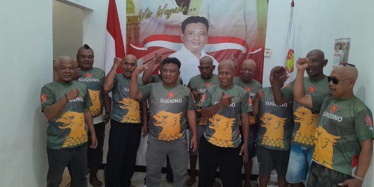 Bersyukur Prabowo-Gibran Dapat Nomer Urut 2, Relawan Sriyono Cukur Gundul