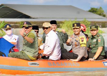 Banjir Demak, Kepala BNPB Lakukan Pengecekan Tanggul Sungai Wulan Yang Jebol