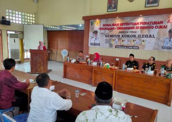 Bupati Berikan Sosialisasi Peraturan Perundang-Undangan “Gempur Rokok Ilegal”