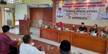 Bupati Berikan Sosialisasi Peraturan Perundang-Undangan “Gempur Rokok Ilegal”