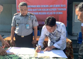 Rutan Demak Tekan MOU dengan LBH Demak Raya