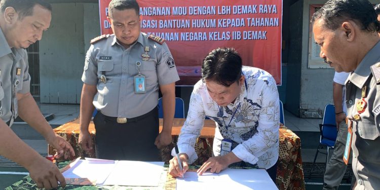 Rutan Demak Tekan MOU dengan LBH Demak Raya