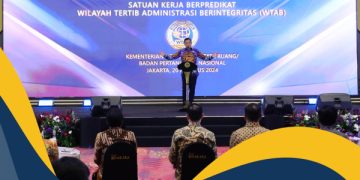 Berikan Predikat WTAB kepada 46 Satuan Kerja Daerah, Menteri AHY: Zona Integritas Hadirkan Layanan Publik yang Akuntabel, Transparan, Profesional, dan Melayani
