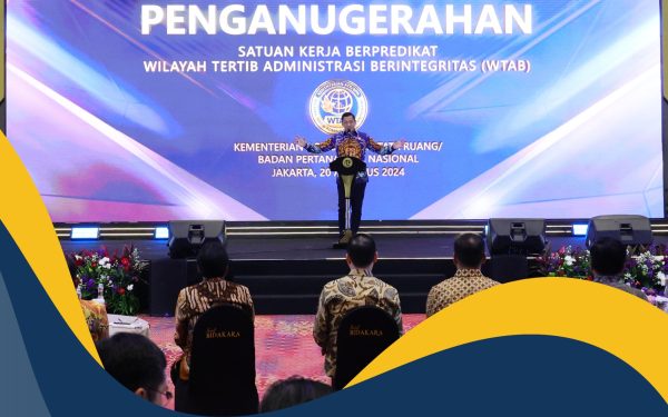 Berikan Predikat WTAB kepada 46 Satuan Kerja Daerah, Menteri AHY: Zona Integritas Hadirkan Layanan Publik yang Akuntabel, Transparan, Profesional, dan Melayani