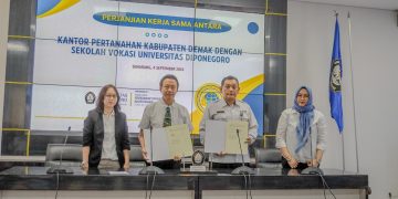 Kantor Pertanahan Kabupaten Demak jalin Kerjasama dengan Sekolah Vokasi Universitas Diponegoro
