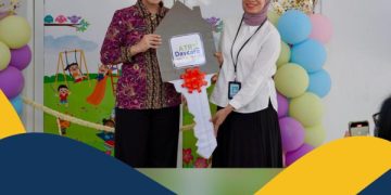 Wujud Pemenuhan Hak Ibu Pekerja, Pembina IKAWATI ATR/BPN Resmikan ATR Daycare