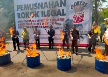 Jutaan Batang Rokok Dimusnahkan Bea Cukai dan Pemkab Demak