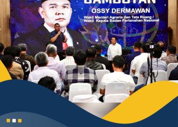 Kunjungi Kantah Kabupaten Gresik, Wamen Ossy Tekankan Soal Pengelolaan Pertanahan yang Adil, Merata, dan Berkesinambungan dengan Ekonomi